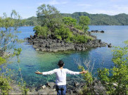 Indah dan Unik, Pantai Batu Angus di Kota Bitung