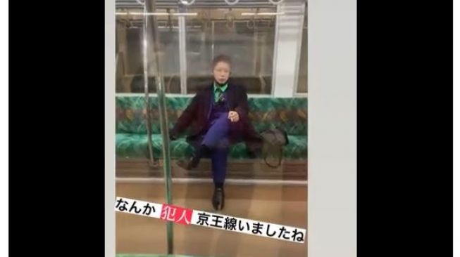 Motif 'Joker' Jepang Serang Puluhan Penumpang Kereta