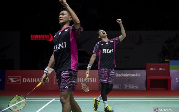 Fajar/Rian Juara Indonesia Masters 2022 Usai Tumbangkan Pasangan China