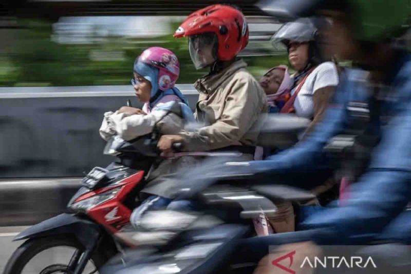 Pergerakan Arus Balik Pemudik Sepeda Motor Mulai Menurun