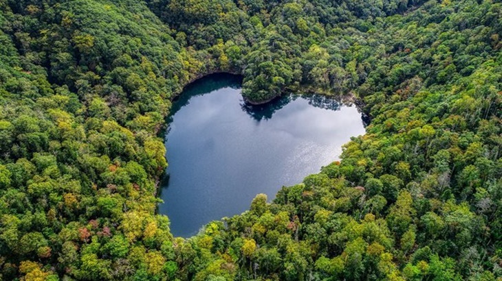 Toyoni, Danau Bentuk Hati Alami di Jepang