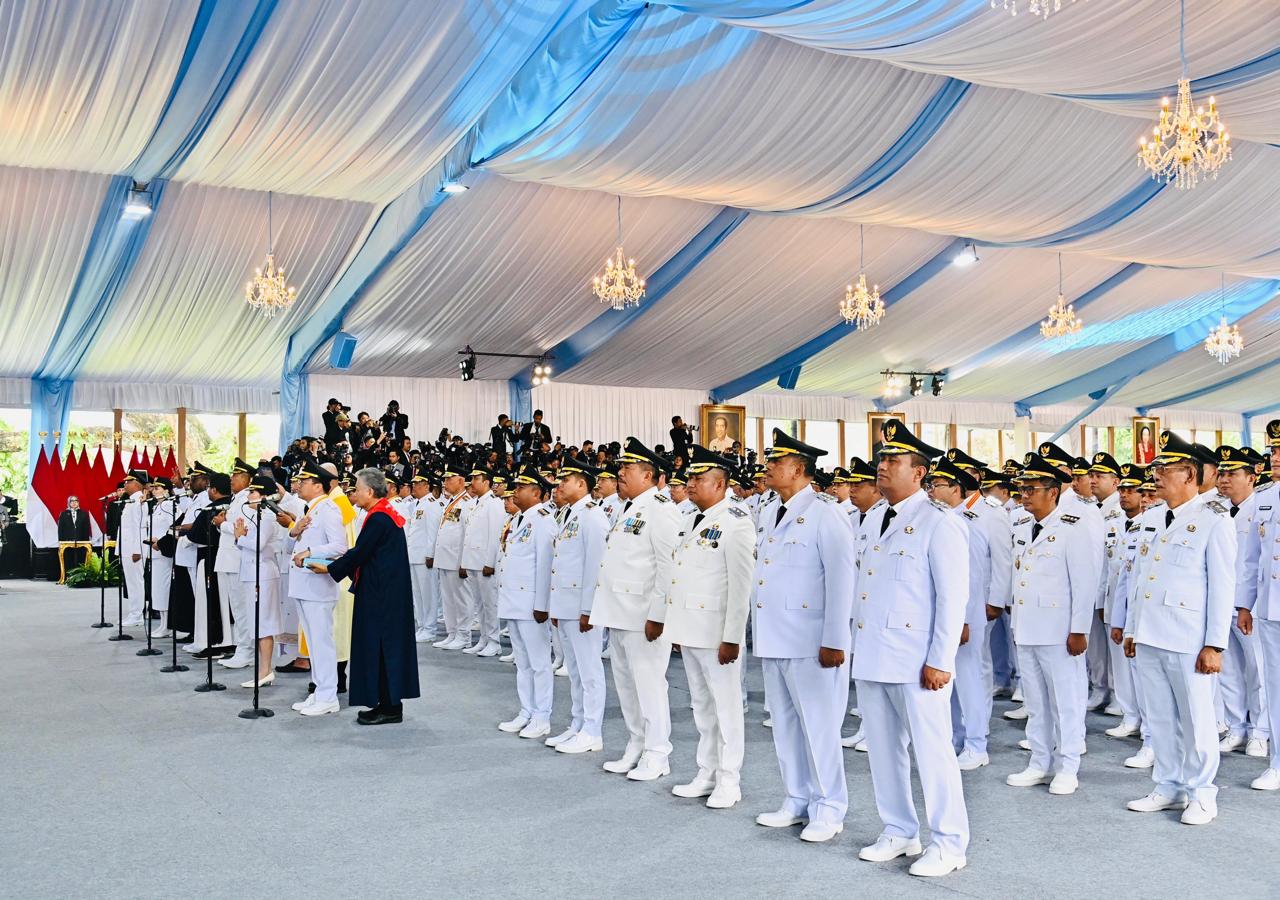 Sumpah Jabatan 961 Kepala Daerah Pilkada Serentak 2024 di Istana Negara 