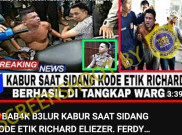 [HOAKS atau FAKTA]: Ferdy Sambo Babak Belur Saat Kabur dari Sidang Kode Etik Bharada Eliezer