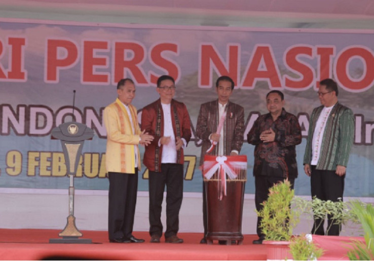 HPN 2017, Presiden Jokowi: Mari Bersama Cegah Berita Hoax
