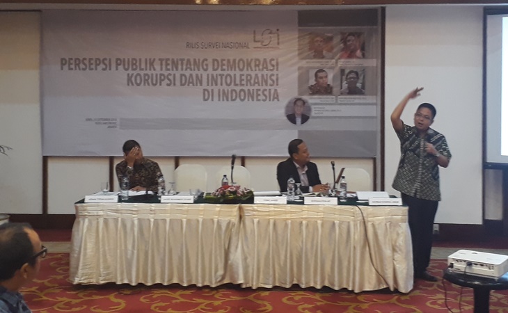 Rilis hasil survei LSI di Jakarta