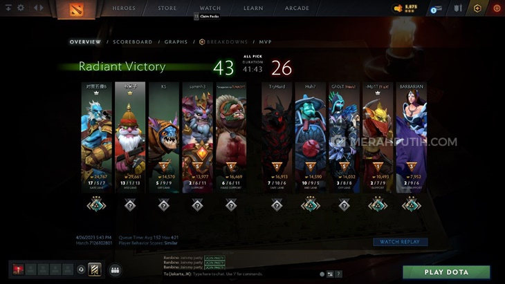 Flexing Item di 'Dota 2', Bikin Musuh Auto Menciut