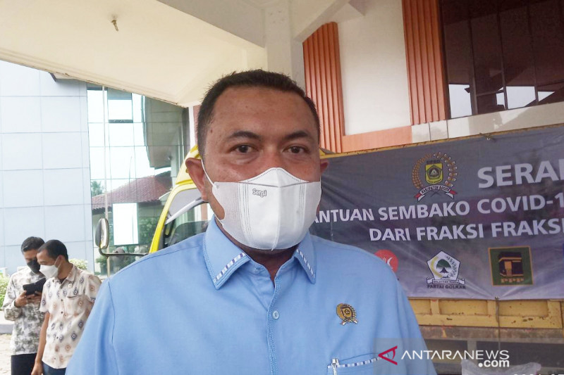 Ketua DPRD Kabupaten Bogor, Rudy Susmanto di Cibinong, Kabupaten Bogor, Jawa Barat. (ANTARA/M Fikri Setiawan)