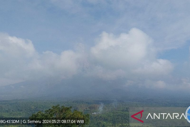 Gunung Tertinggi di Pulau Jawa Masih Semburkan Awan Panas