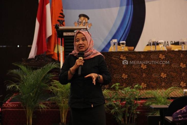 Koordinator Divisi Penanganan Pelanggaran Bawaslu Jawa Tengah Sri Wahyu Ananingsih. (MP/Ismail)