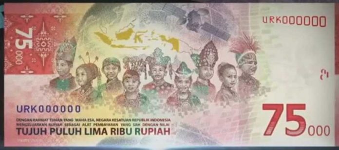 [HOAKS atau FAKTA] Ada Baju Adat Tiongkok di Lembaran Uang Kertas Baru Pecahan Rp 75 Ribu