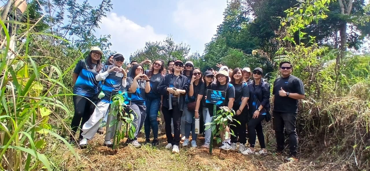 Hasil Kontribusi GRID Cardio Rush 2026, 1.500 Bibit Pohon Ditanam di Kaki Gunung Gede Pangrango