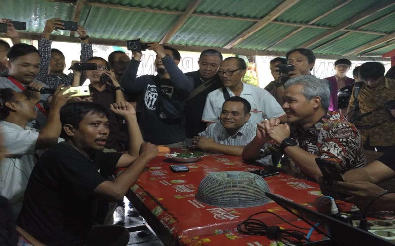 Ganjar Pranowo menjelaskan posisinya sebagai kader PDI Perjuangan 