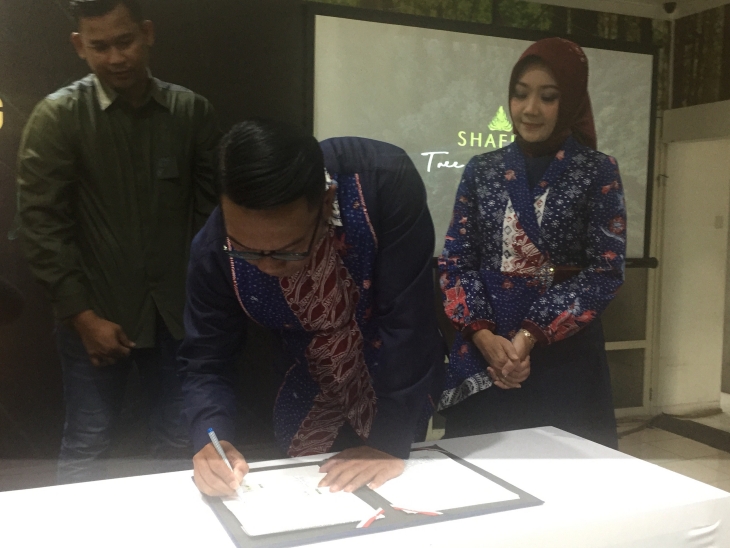 Ridwan Kamin hadir dalam konferensi pers (Foto: Shafira ingin memberikan kontribusi terhadap lingkungan (Foto: MP/Raden yusuf Nayamenggala)