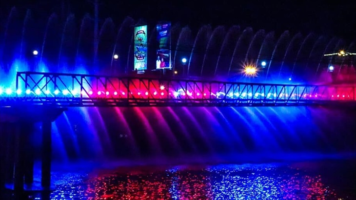 Semarang Bridge Fountain. (Instagram/@rizkywinalda_)