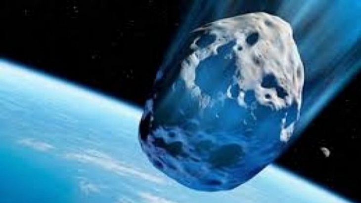 Ilustrasi kiamat karena meteor raksasa akan menghantam bumi