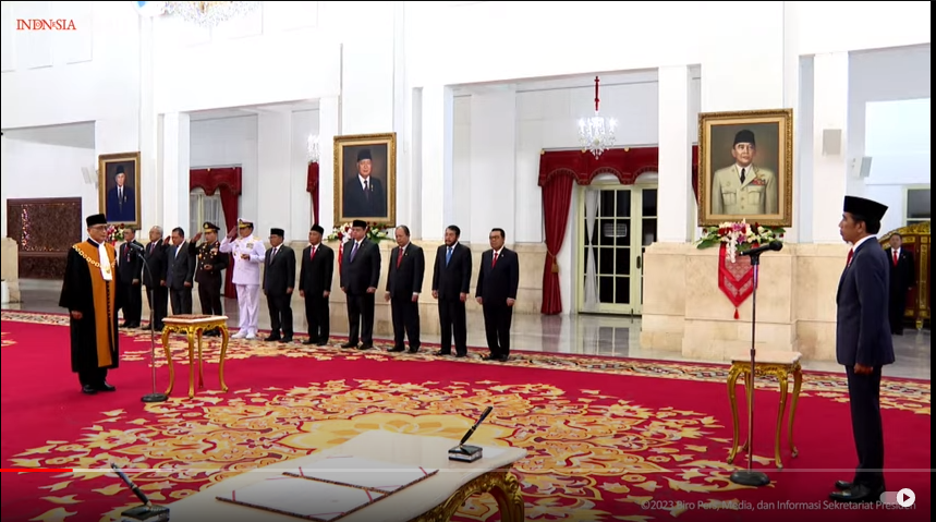 Presiden Jokowi Saksikan Pengucapan Sumpah Wakil Ketua MA