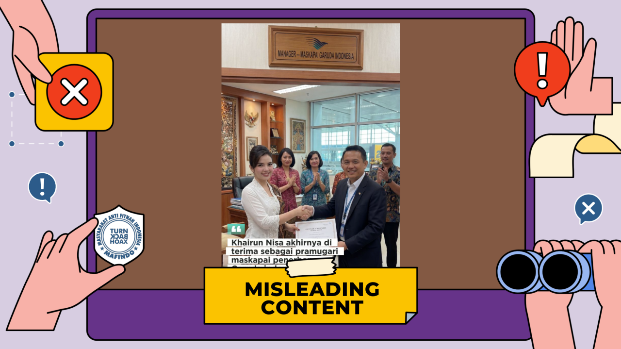 [HOAKS atau FAKTA]: Garuda Indonesia Rekrut 'Pramugari Gadungan' yang Pakai Seragam Maskapai Batik Air