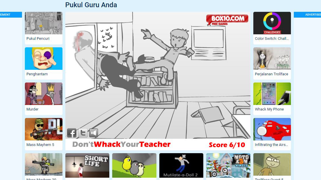 Game 'Pukul Guru Anda' Diminta Takedown Dalam Waktu 2x24 Jam