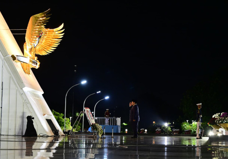 Momen Presiden Prabowo Subianto Pimpin Upacara Ziarah Nasional Hari Pahlawan 