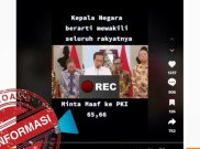 [HOAKS atau FAKTA]: Presiden Jokowi Minta Maaf pada PKI