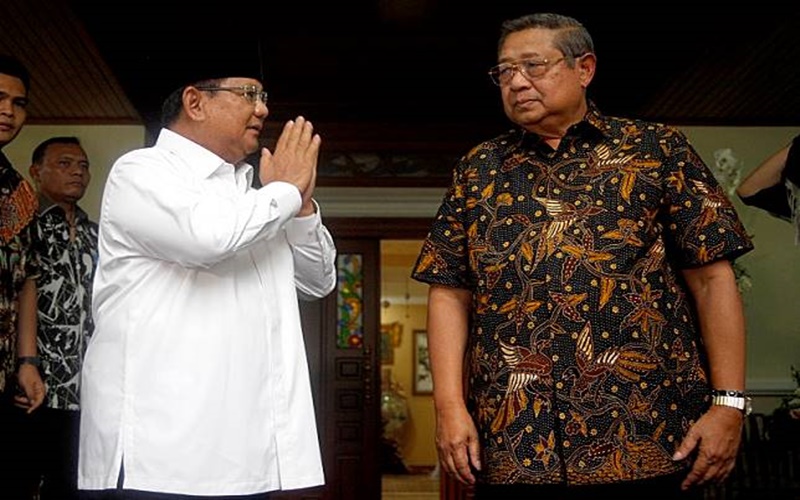 Prabowo dan SBY saat di Puri Cikeas