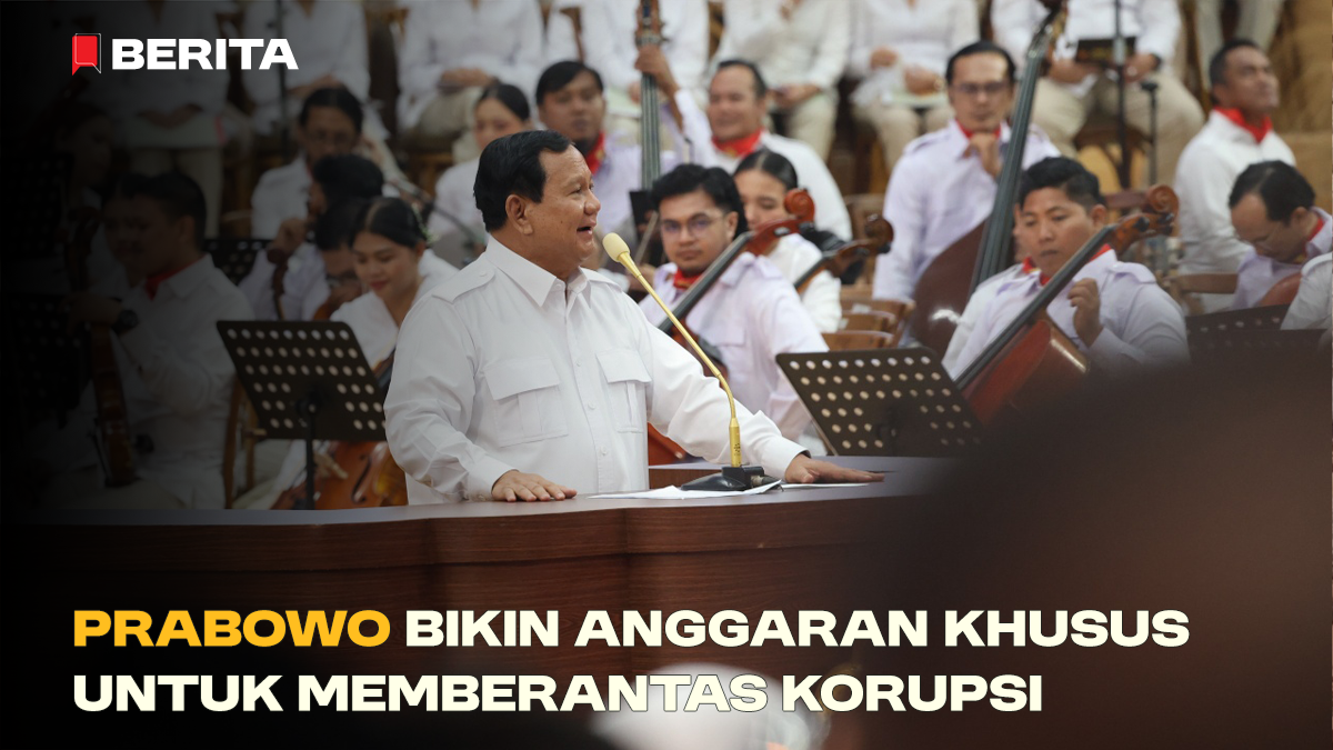 Prabowo Bikin Anggaran Khusus untuk Memberantas Korupsi