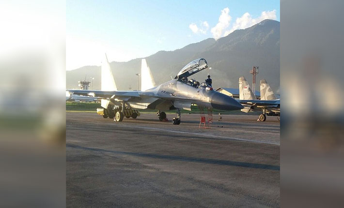 Pengamanan Raja Salman, Tiga Pesawat Sukhoi Terbang Rendah di NTT