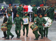 Prosesi Pemakaman Militer Mantan Menhan Jenderal TNI (Purn) Ryamizard Ryacudu di TMP Kalibata 