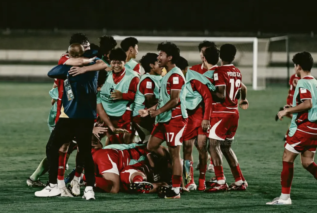 Timnas Indonesia U-17 Merayakan Kemenangan atas China Secukupnya, Alihkan Fokus Vs Qatar demi Tiket Piala Dunia