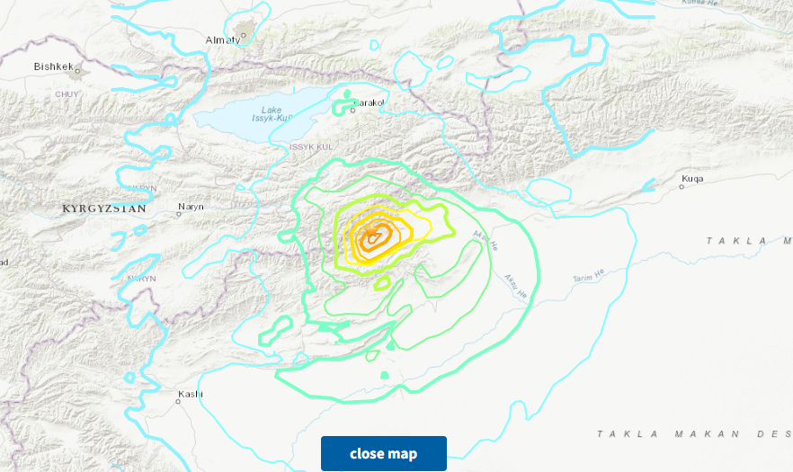 Kyrgyzstan Dilanda Germpa 6,7 Skala MSK