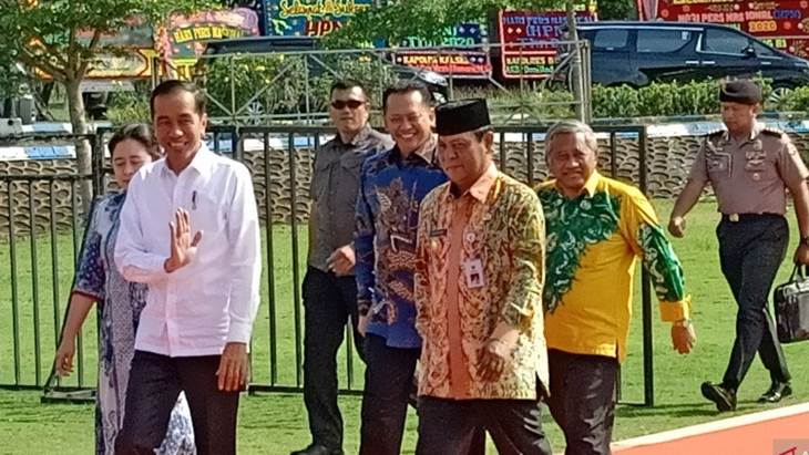 Presiden Jokowi Tiba di Arena Utama Peringatan HPN 2020