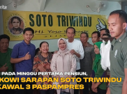 Pagi pada Minggu Pertama Pensiun, Jokowi Sarapan Soto Triwindu Dikawal 3 Paspampres