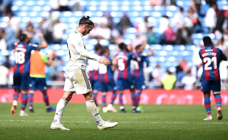 Pemain Real Madrid usai dikalahkan Levante