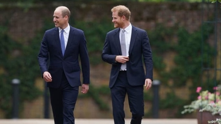 Pangeran William dan Harry Hormati Patung Ulang Tahun ke-60 Putri Diana