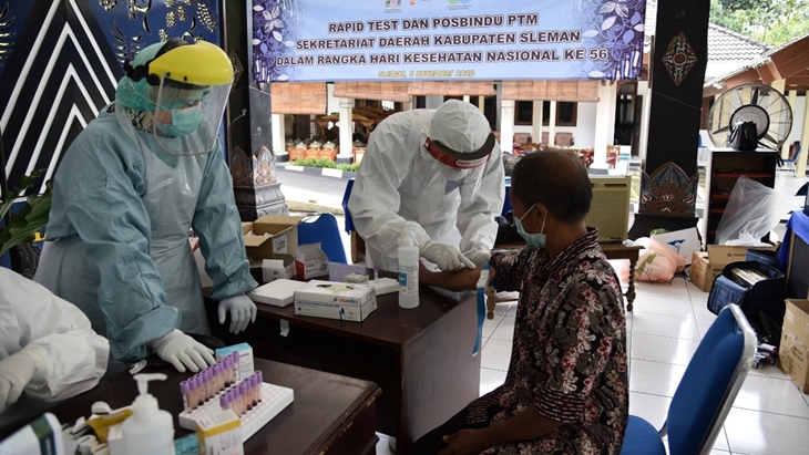 Kegiatan vaksinasi di wilayah DIY. (Foto: MP/Humas Pemkot Yogyakarta)