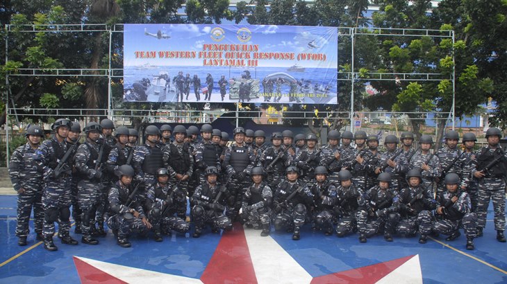 Tim Western Fleet Quick Response Lantamal III Penjaga Keamanan Perairan Barat
