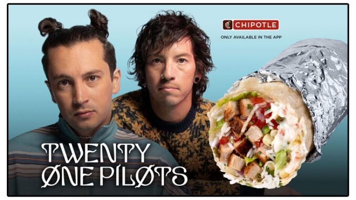 Twenty One Pilots Luncurkan Produk Burrito