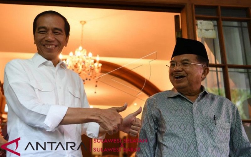 Jokowi ditemani Wapres JK saat kampanye di Makassar