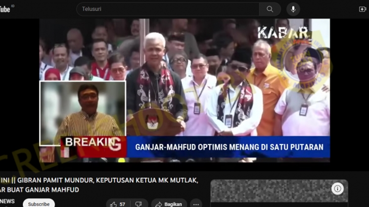 [HOAKS atau FAKTA]: Gibran Mundur dari Pilpres karena Keputusan MK