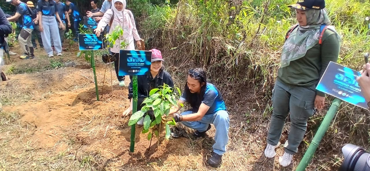 1.500 bibit pohon berasal dari kontribusi pelari GRID Cardio Rush 2026