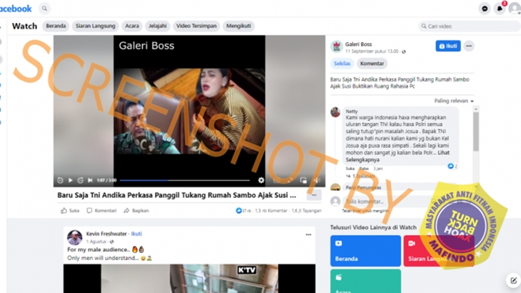 [HOAKS atau FAKTA]: Panglima TNI Panggil ART Ferdy Sambo untuk Buktikan Ruang Rahasia PC