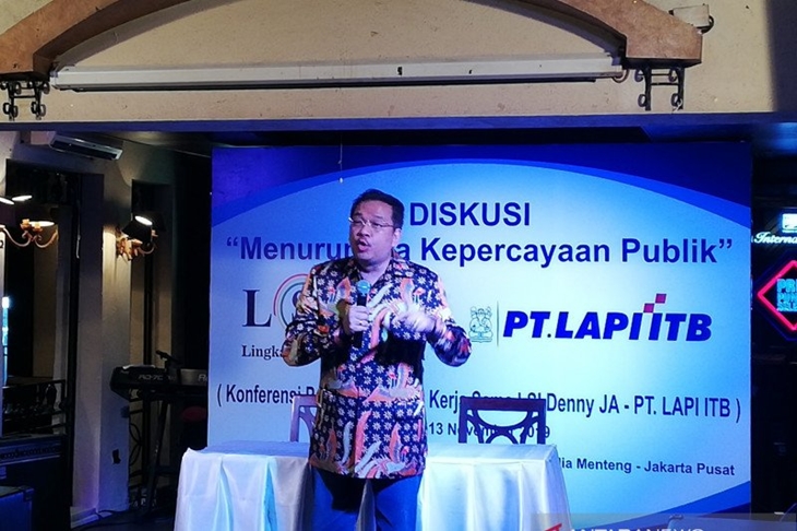 Pendiri Lingkaran Survei Indonesia (LSI) Denny JA (Zuhdiar Laeis)