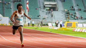 SEA Games 2025 Thailand: Aksi Pelari Indonesia Lalu Muhammad Zohri Raih Medali Perak 100 M Putra