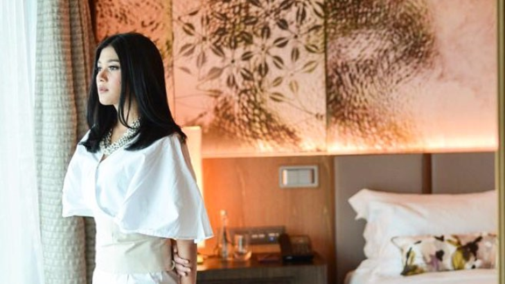 Anggunnya Naysilla Mirdad dalam Balutan Busana Putih