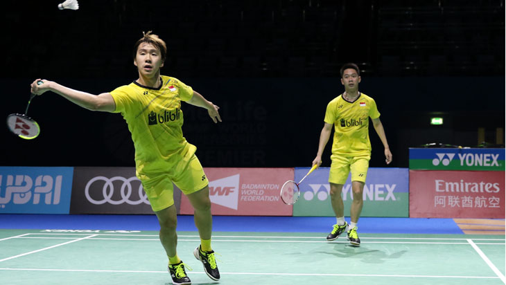 Kevin/Marcus Jumpa Kamura/Sonoda di Semifinal