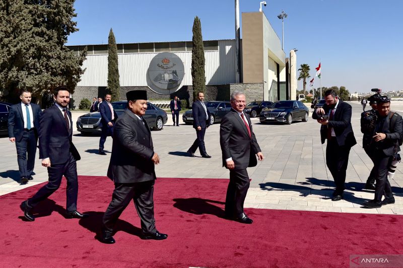 Raja Abdullah II Sopiri Presiden Prabowo Usai Pertemuan Bilateral Bahas Palestina
