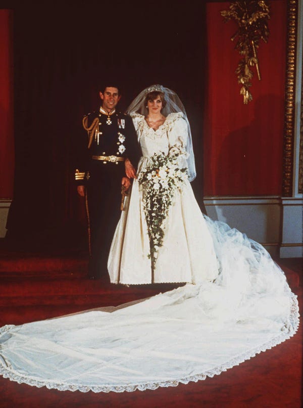 Pernikahan Prince Charles dan Lady Diana Spencer. (Foto Business Insider)