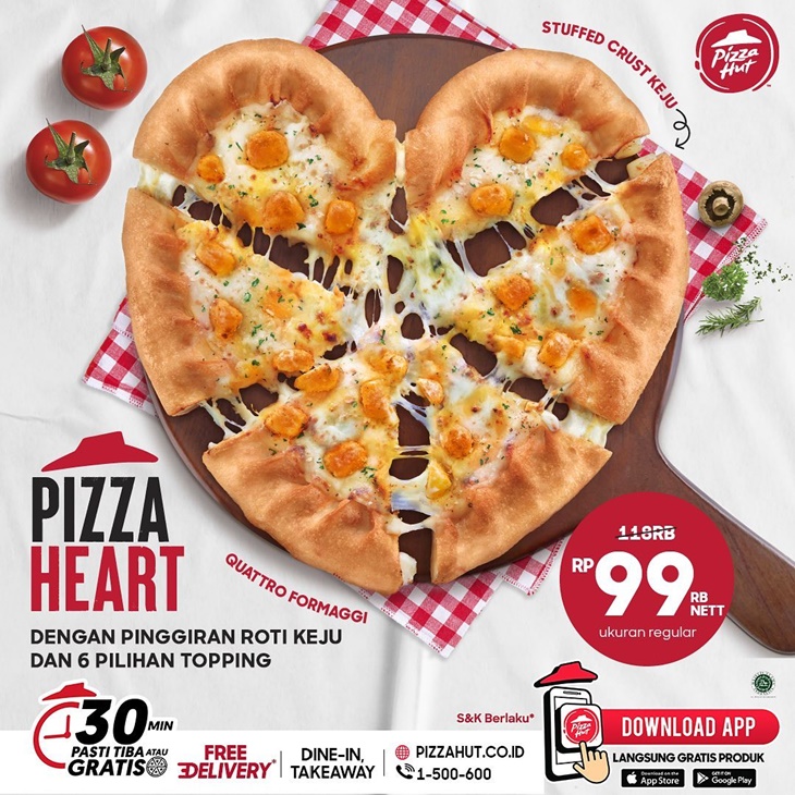 Pizza Heart Siap Bantu Kamu Ungkapkan Rasa Sayang