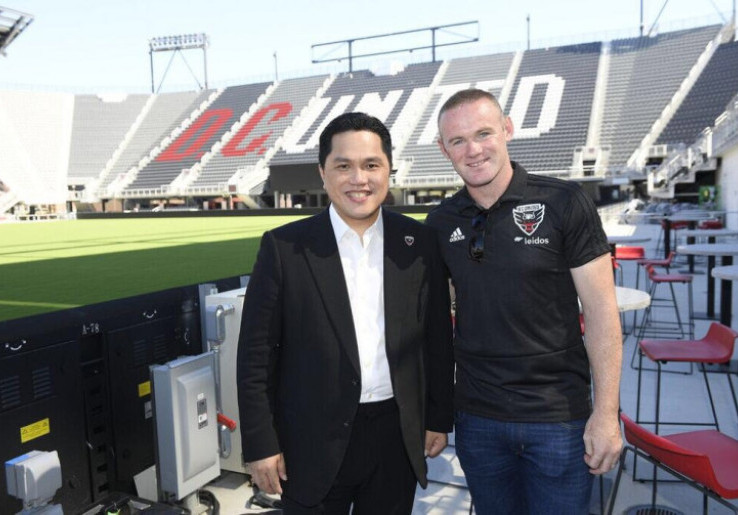 Wayne Rooney dan Ketua Pelaksana Asian Games 2018 Erick Thohir Hadiri Peresmian Stadion