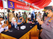 Kejar Target Jokowi, Polri Laksanakan Vaksinasi Serentak 34 Polda